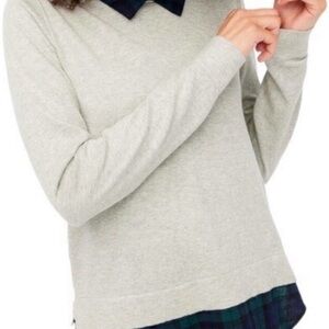 J. Crew Heather Gray Crewneck Sweater